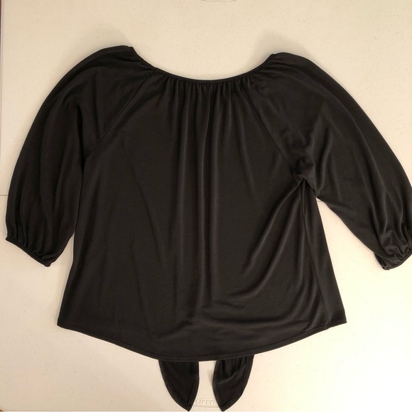Green Envelope Los Angeles Elegant Black Women's Top Size L - Picture 6 of 8